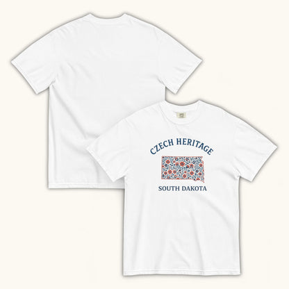Czech Heritage South Dakota T-Shirt – Czech American Folk Art Shirt