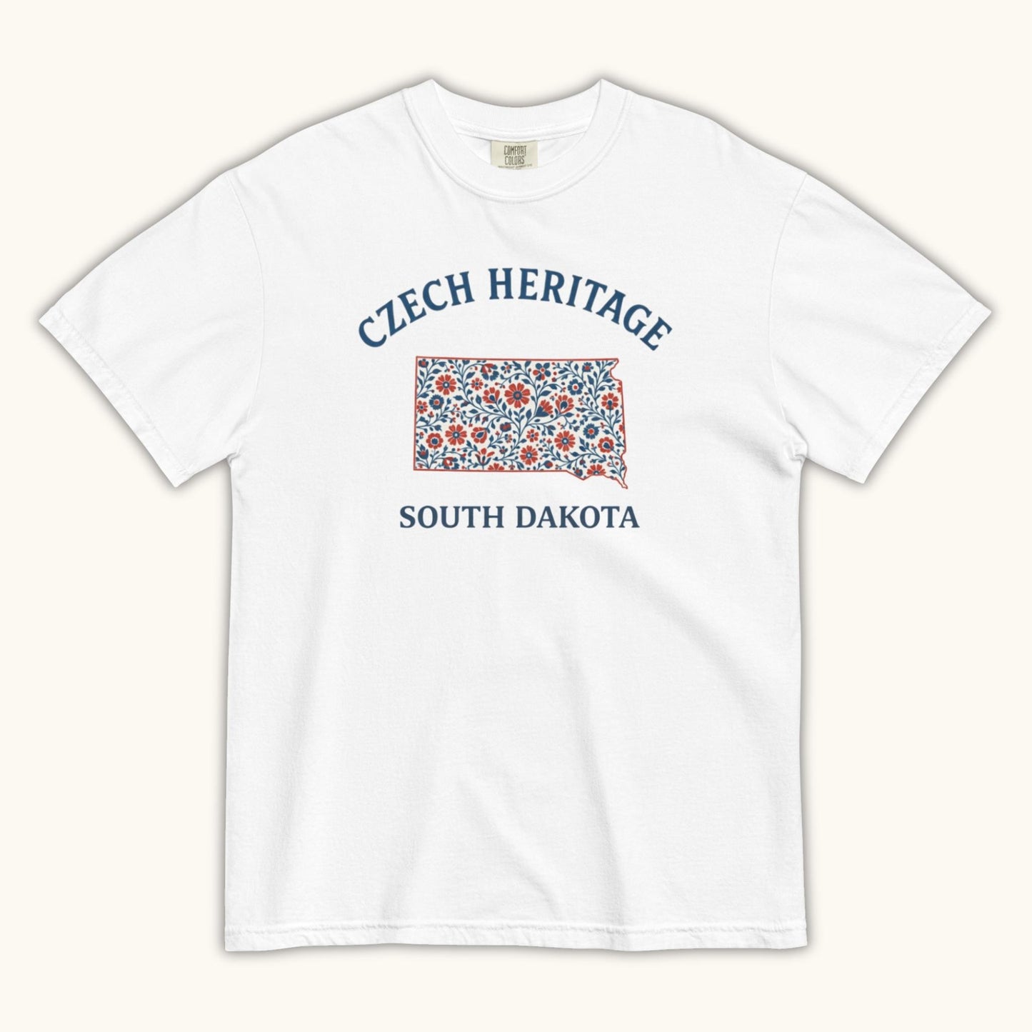 Czech Heritage South Dakota T-Shirt – Czech American Folk Art Shirt