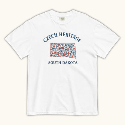 Czech Heritage South Dakota T-Shirt – Czech American Folk Art Shirt