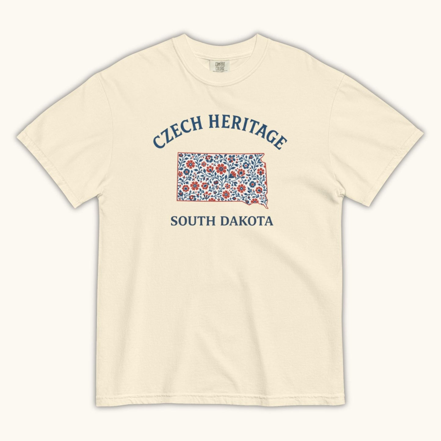 Czech Heritage South Dakota T-Shirt – Czech American Folk Art Shirt