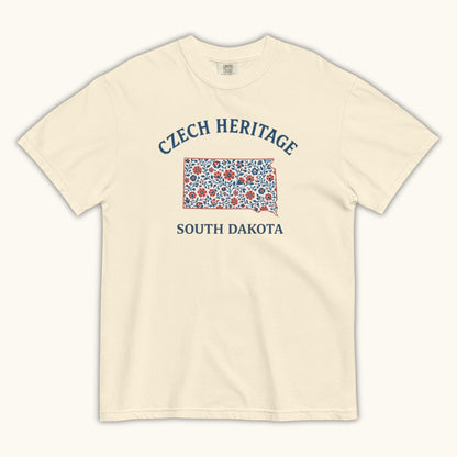 Czech Heritage South Dakota T-Shirt – Czech American Folk Art Shirt