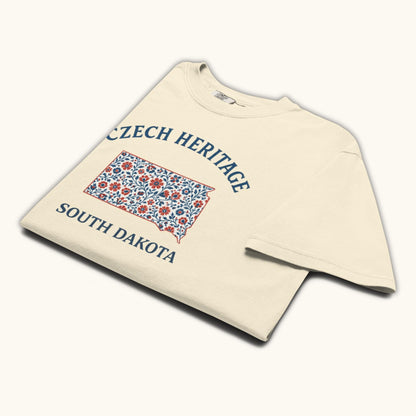 Czech Heritage South Dakota T-Shirt – Czech American Folk Art Shirt