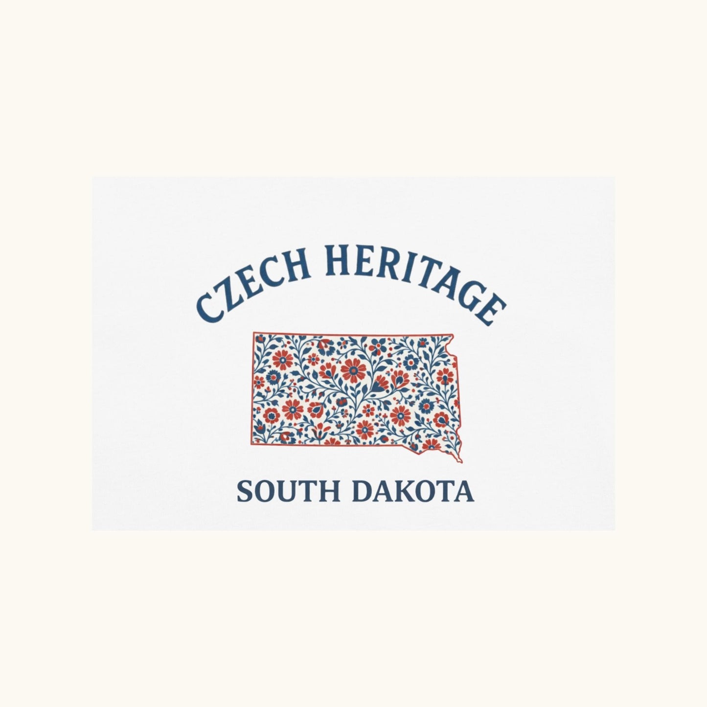 Czech Heritage South Dakota T-Shirt – Czech American Folk Art Shirt