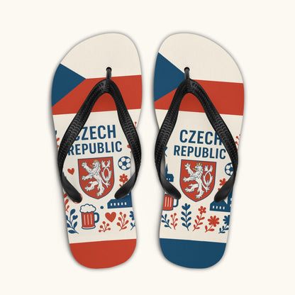 Czech Republic Flip Flops – Czech Heritage Summer Sandals