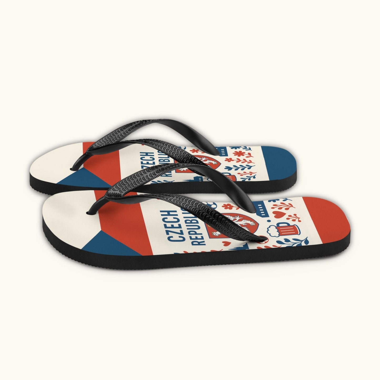 Czech Republic Flip Flops – Czech Heritage Summer Sandals