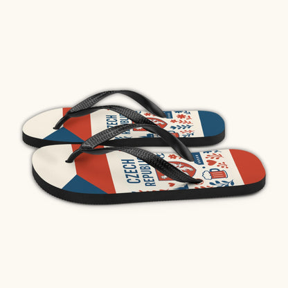 Czech Republic Flip Flops – Czech Heritage Summer Sandals