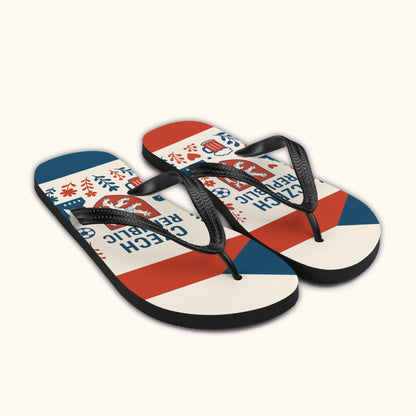 Czech Republic Flip Flops – Czech Heritage Summer Sandals