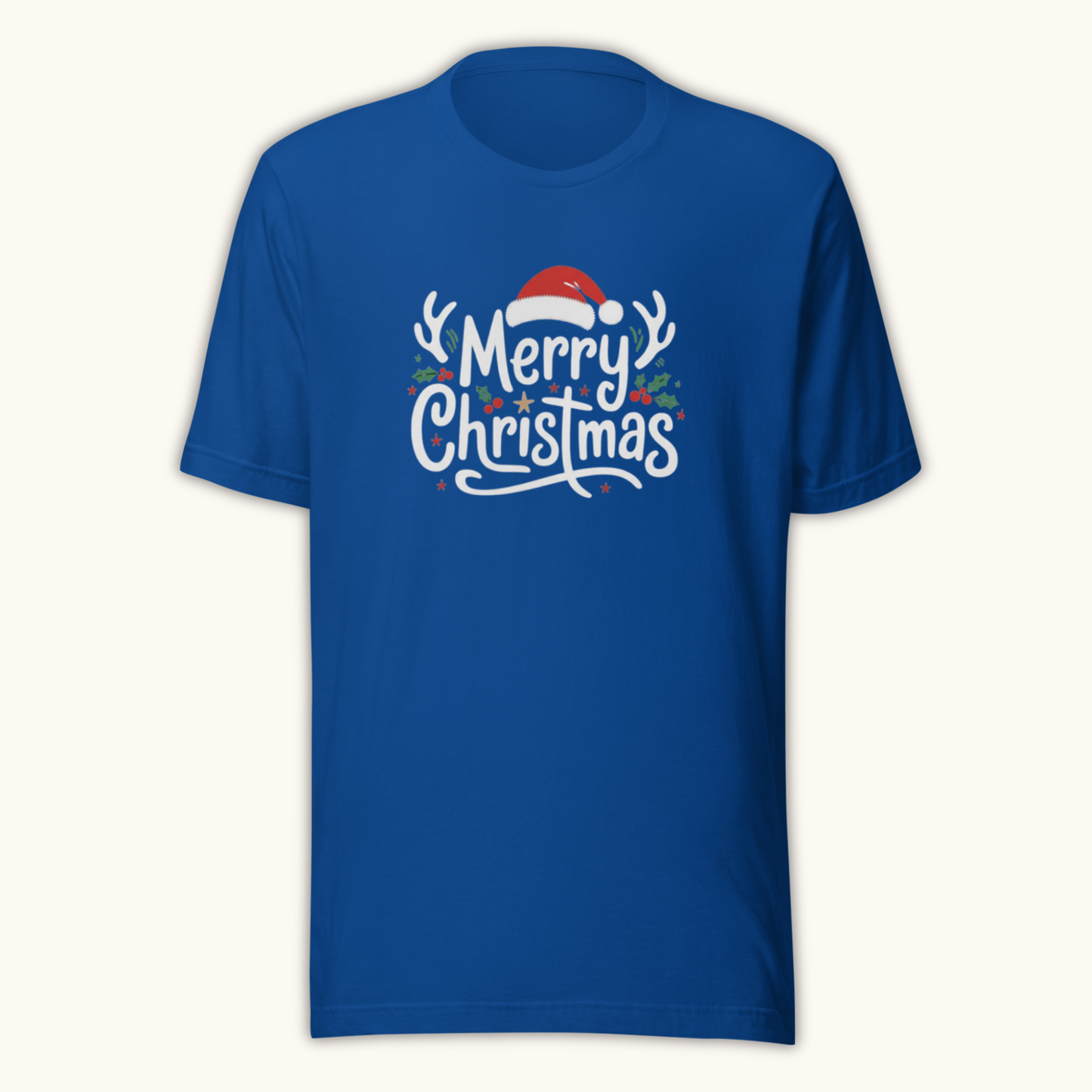 Merry Christmas Santa Lettering – Unisex T-Shirt