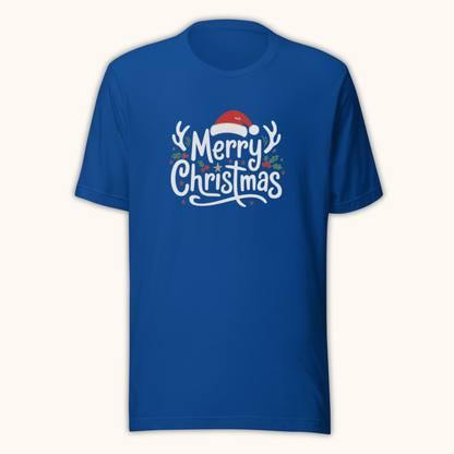 Merry Christmas Santa Lettering – Unisex T-Shirt