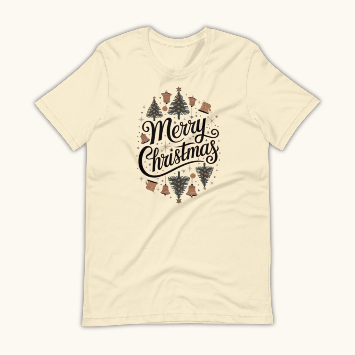 Vintage Merry Christmas Wreath – Women’s T-Shirt