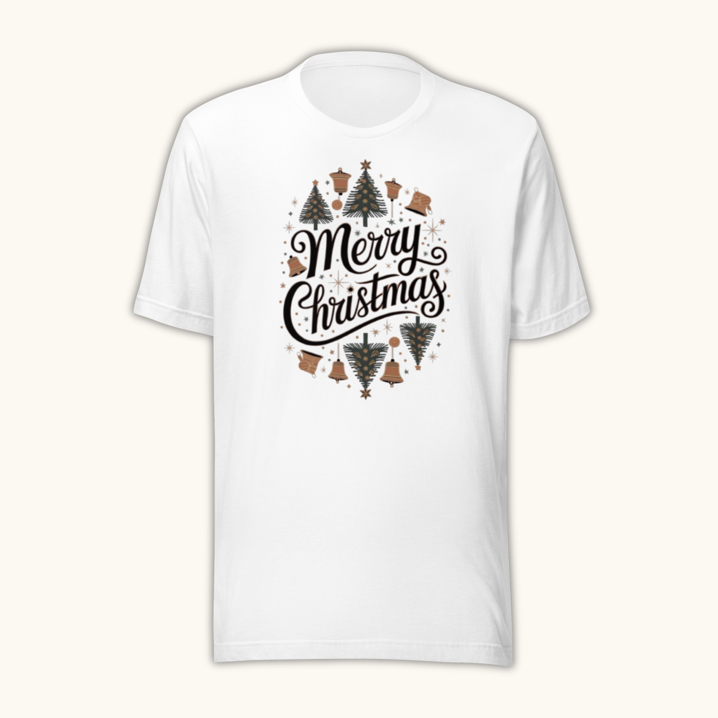Vintage Merry Christmas Wreath – Women’s T-Shirt
