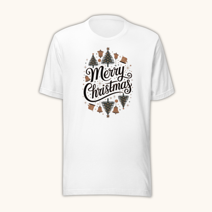 Vintage Merry Christmas Wreath – Women’s T-Shirt
