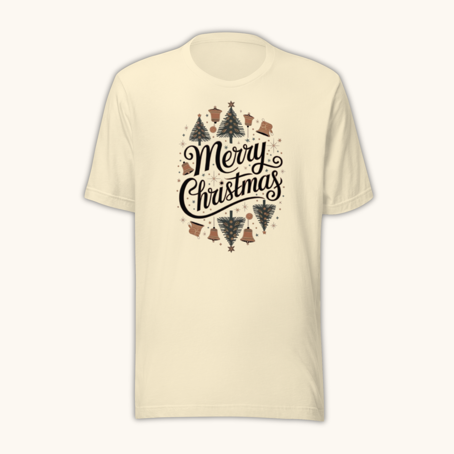 Vintage Merry Christmas Wreath – Women’s T-Shirt