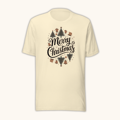 Vintage Merry Christmas Wreath – Women’s T-Shirt