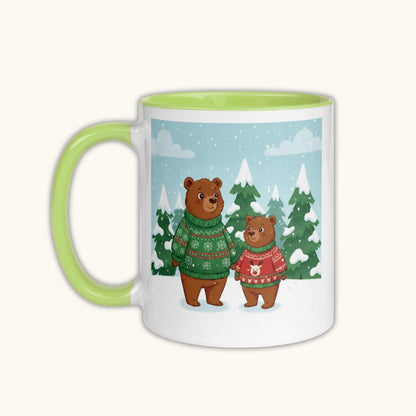 Family Bears Winter Scene – Christmas Mug