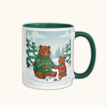 Family Bears Winter Scene – Christmas Mug