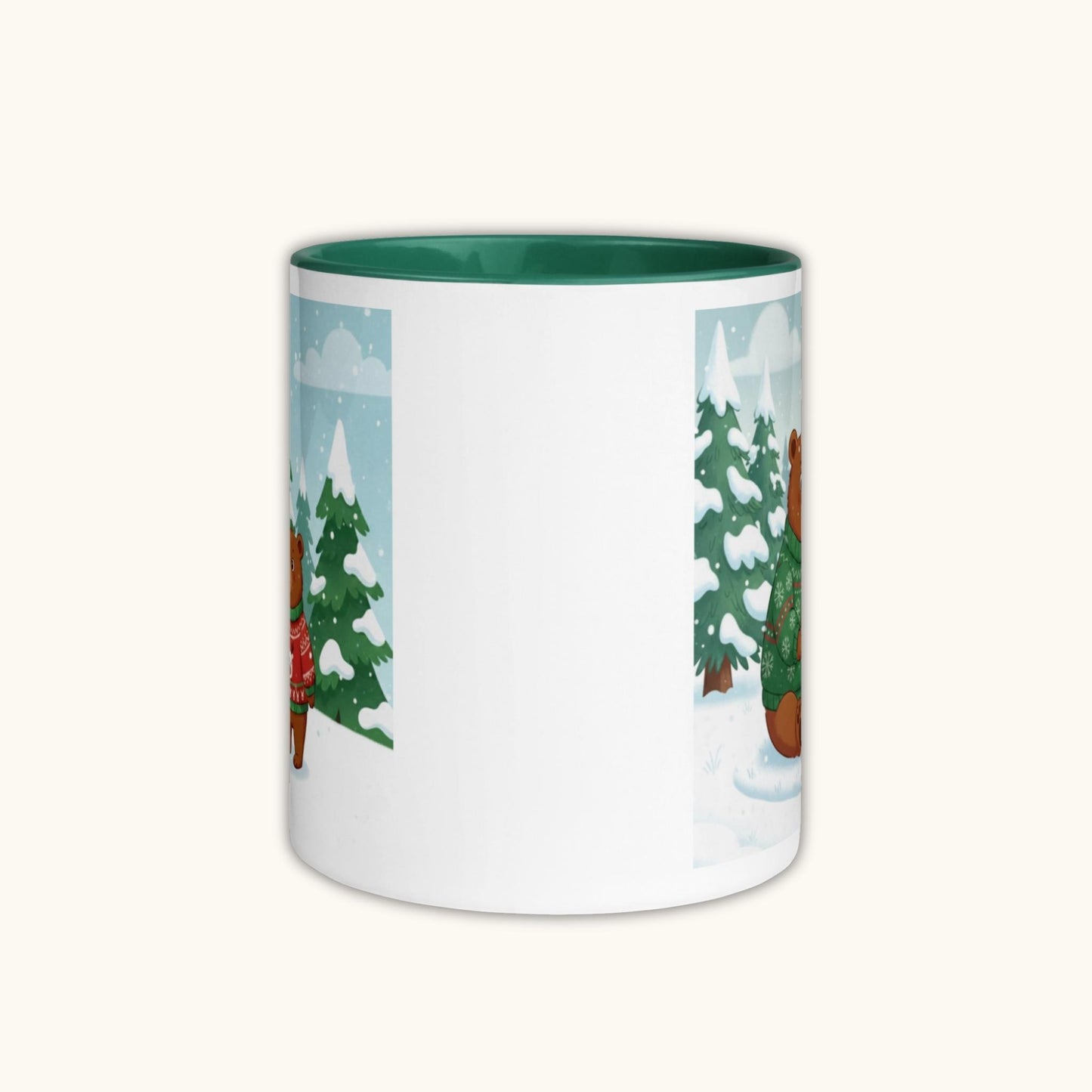 Family Bears Winter Scene – Christmas Mug