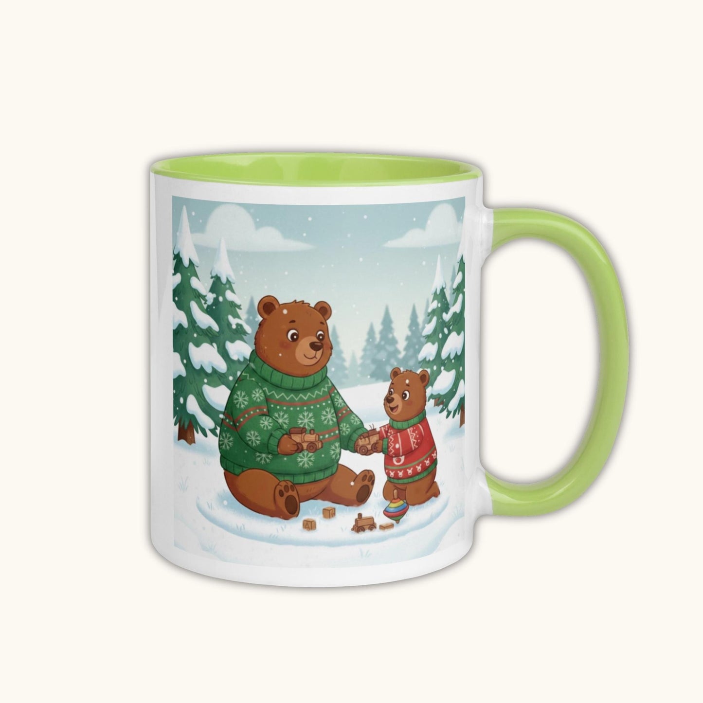 Family Bears Winter Scene – Christmas Mug