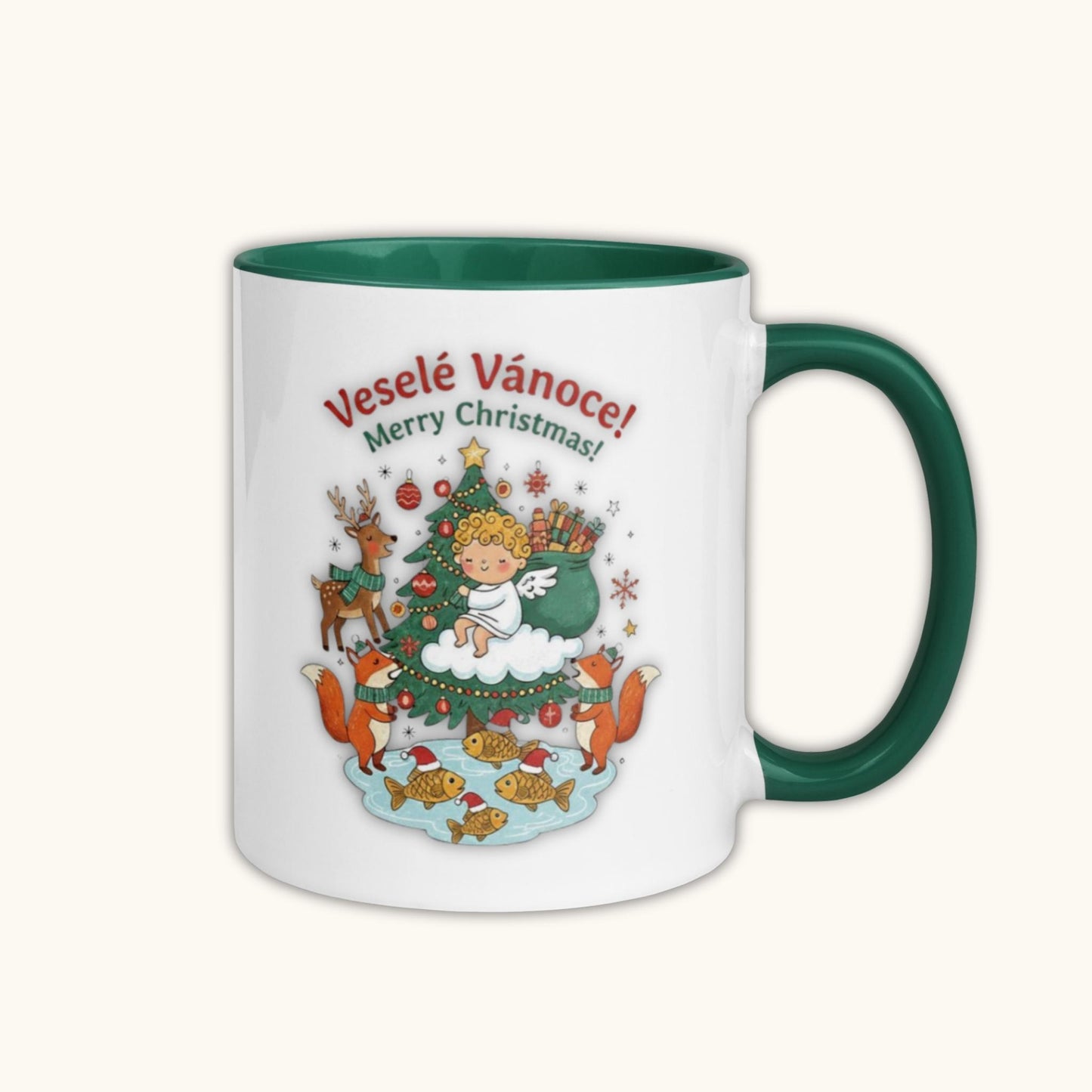 Veselé Vánoce Merry Christmas – Czech Holiday Mug