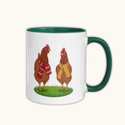 Winter Chickens – Funny Farm Mug