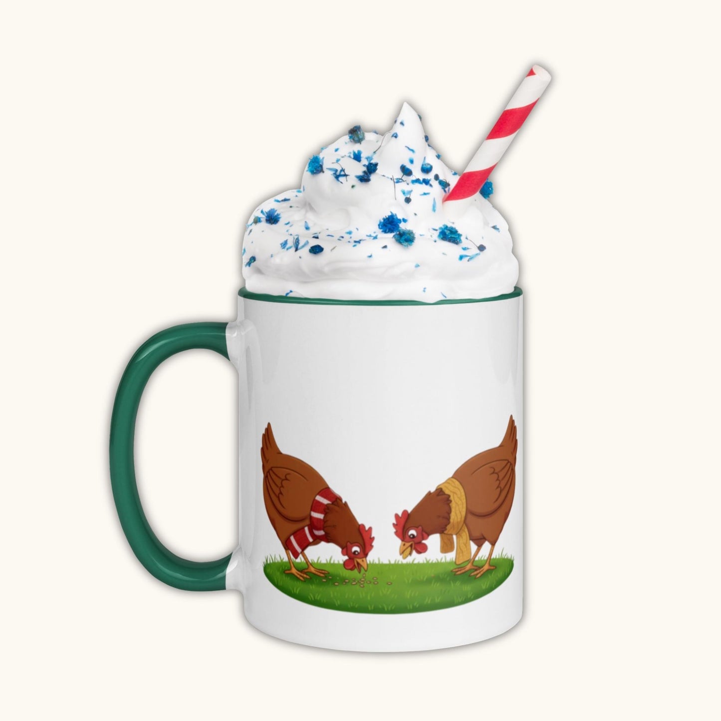 Winter Chickens – Funny Farm Mug