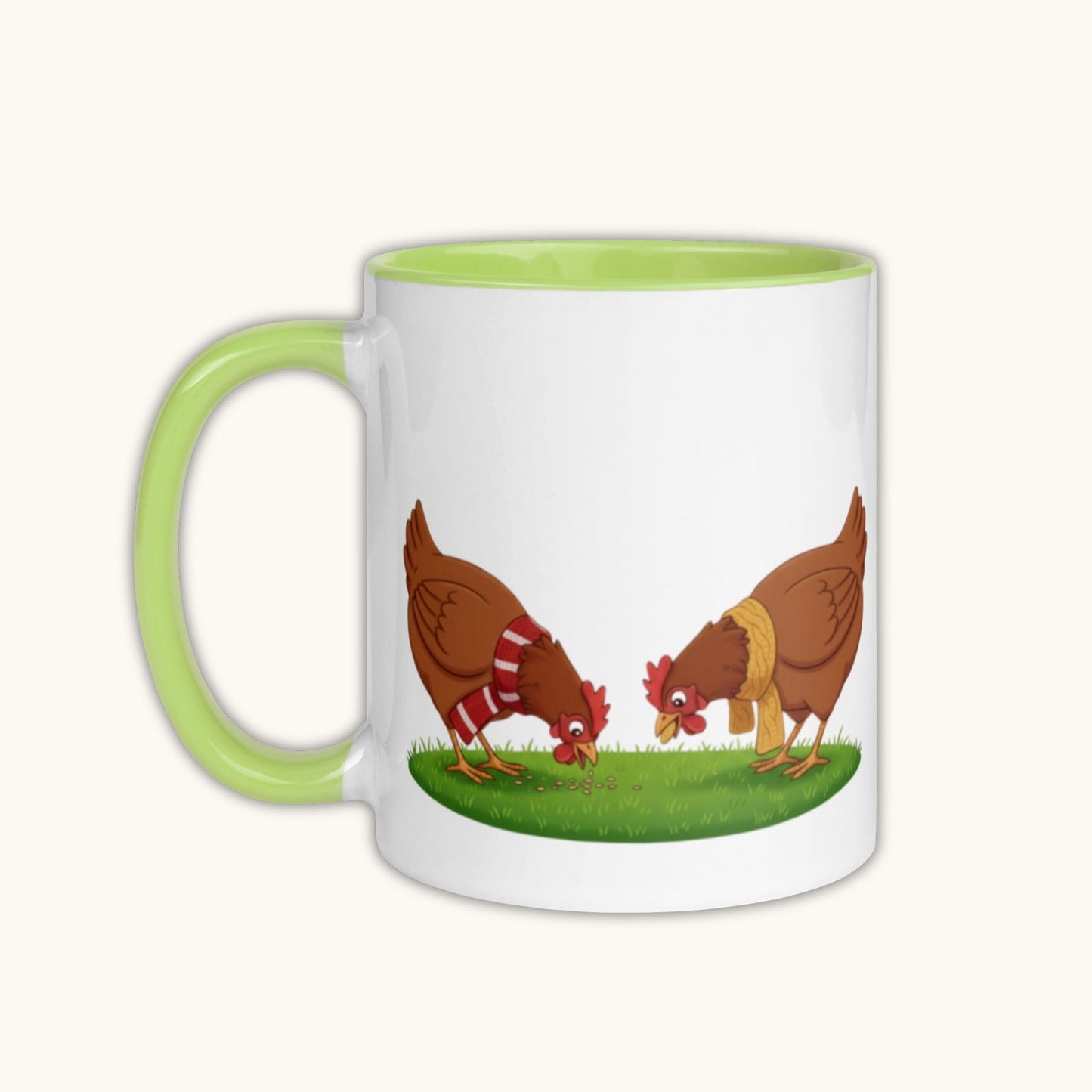 Winter Chickens – Funny Farm Mug