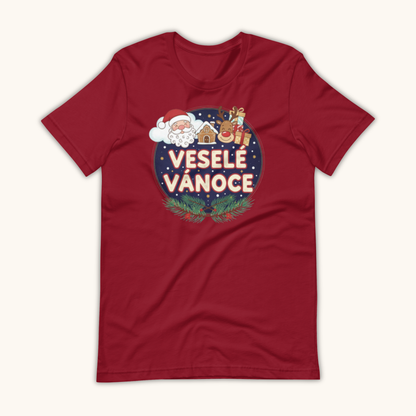 Veselé Vánoce Santa & Gifts – Unisex T-Shirt