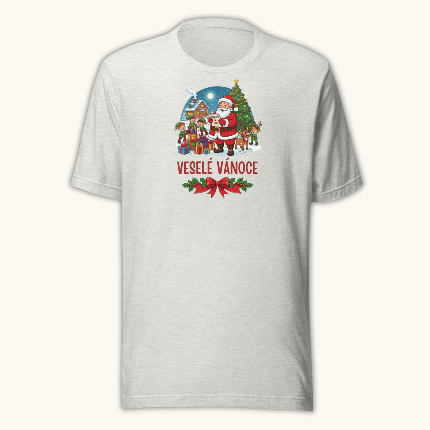 Veselé Vánoce Santa Village – Unisex T-Shirt