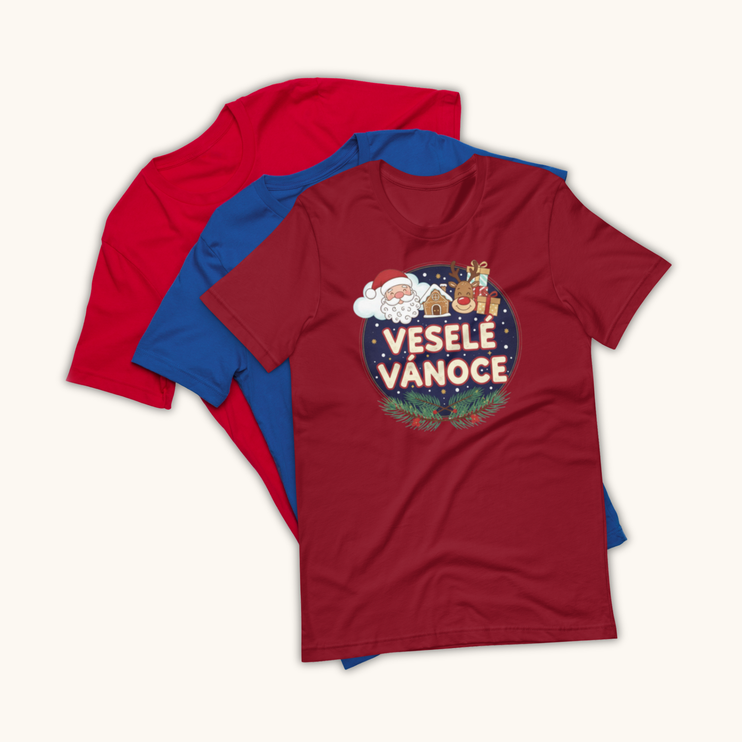 Veselé Vánoce Santa & Gifts – Unisex T-Shirt