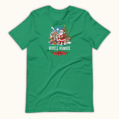 Veselé Vánoce Santa Village – Unisex T-Shirt