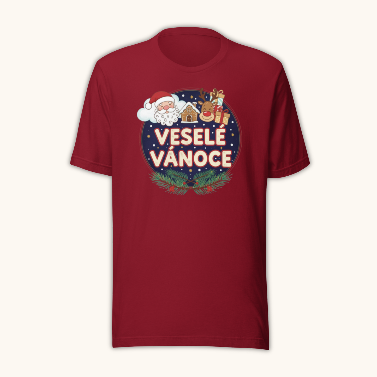 Veselé Vánoce Santa & Gifts – Unisex T-Shirt