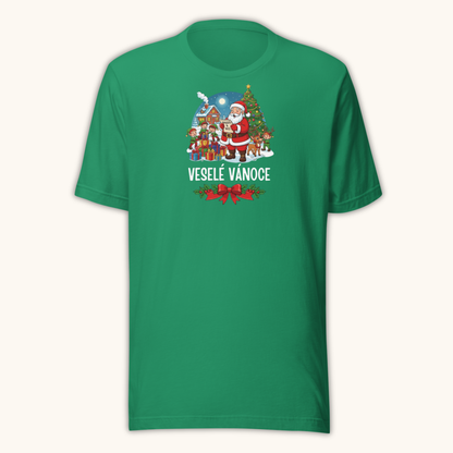 Veselé Vánoce Santa Village – Unisex T-Shirt