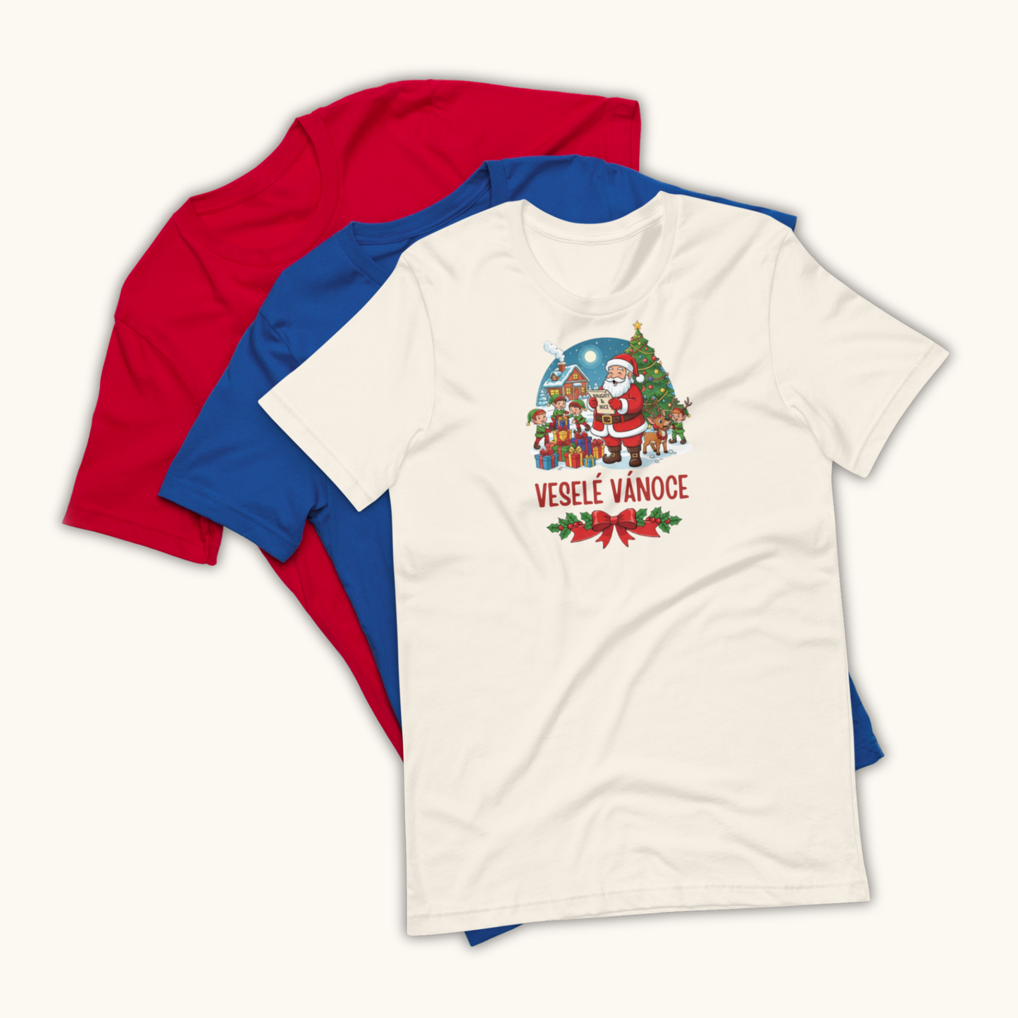 Veselé Vánoce Santa Village – Unisex T-Shirt