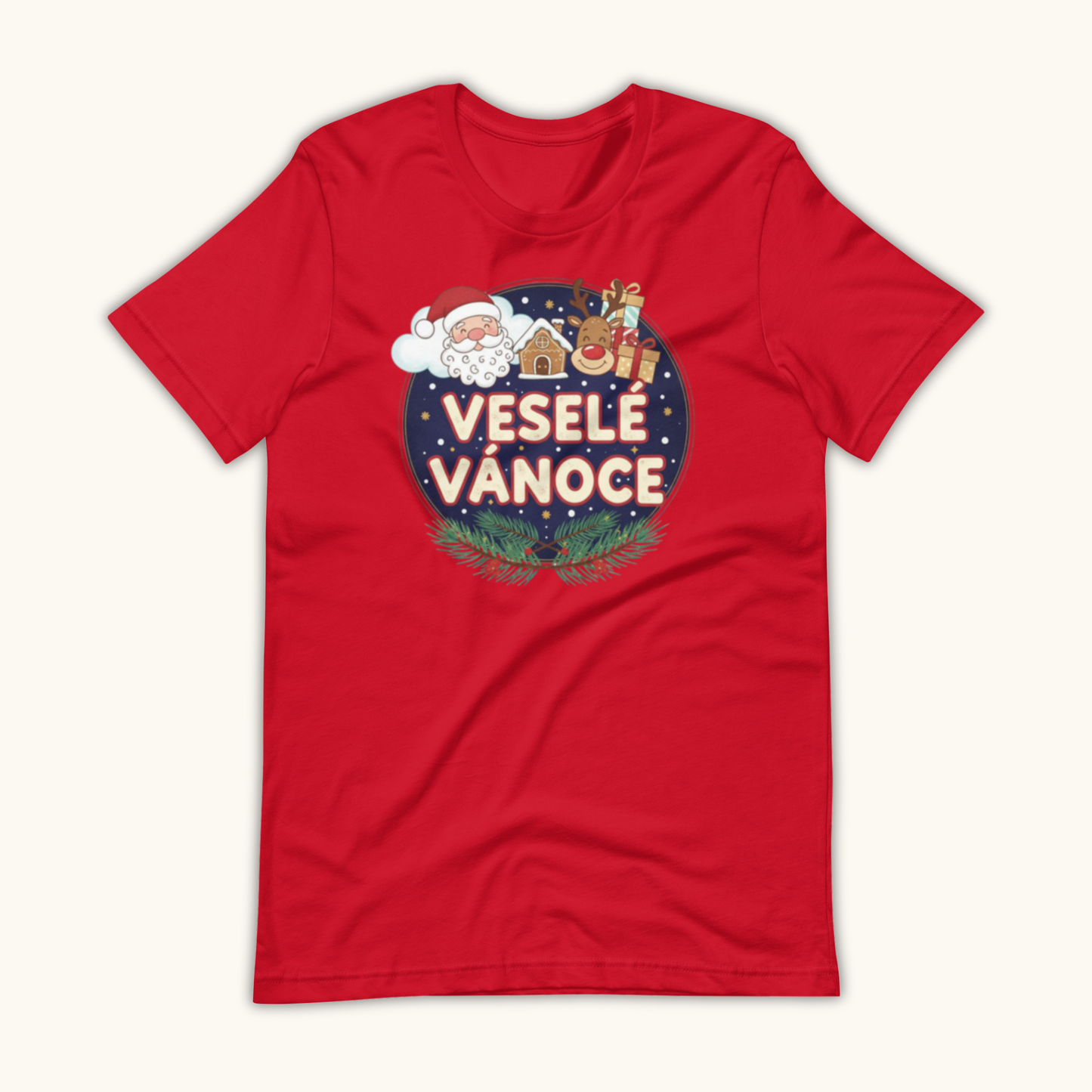 Veselé Vánoce Santa & Gifts – Unisex T-Shirt