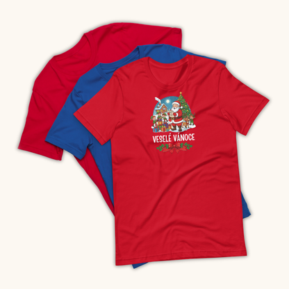 Veselé Vánoce Santa Village – Unisex T-Shirt