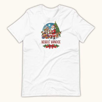 Veselé Vánoce Santa Village – Unisex T-Shirt