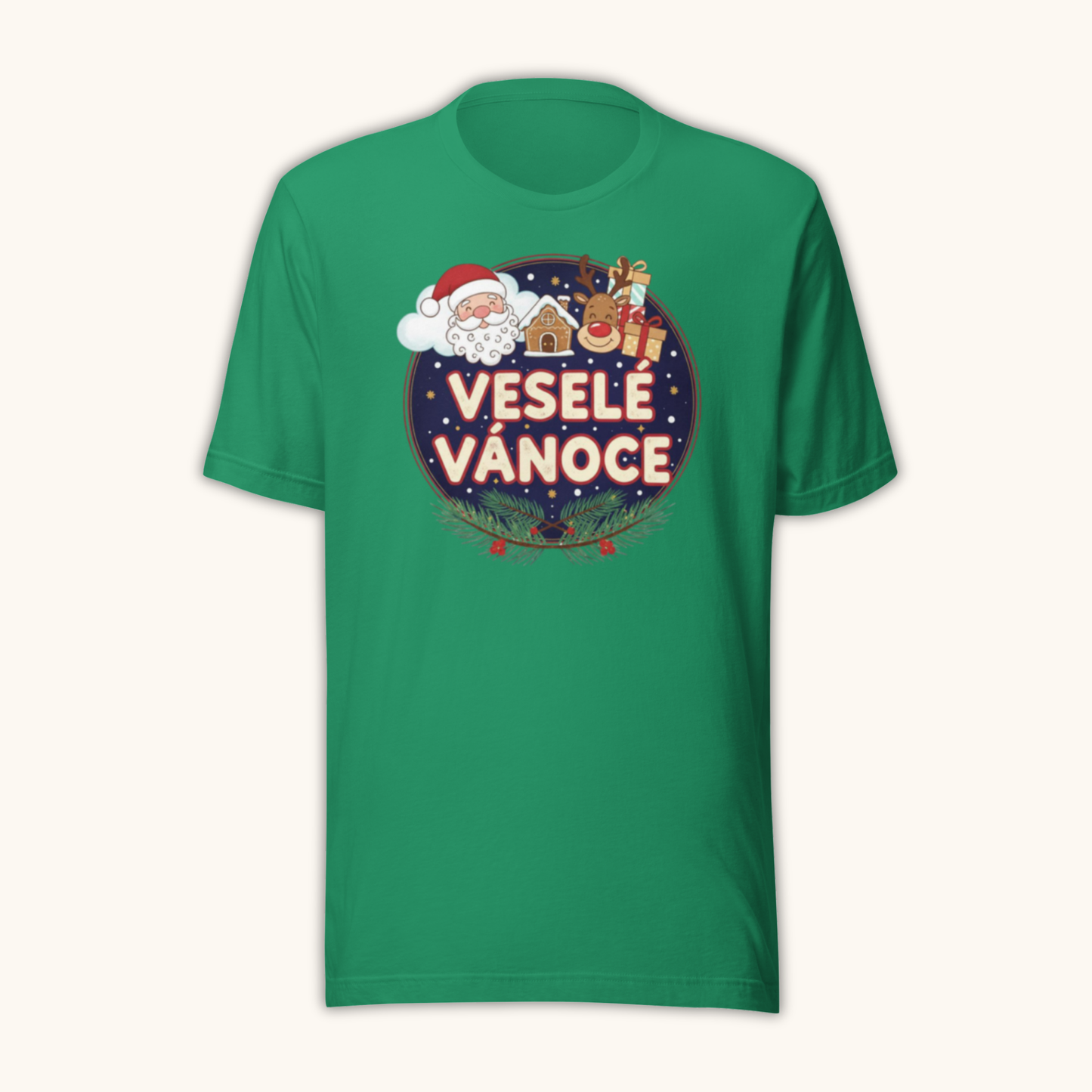 Veselé Vánoce Santa & Gifts – Unisex T-Shirt