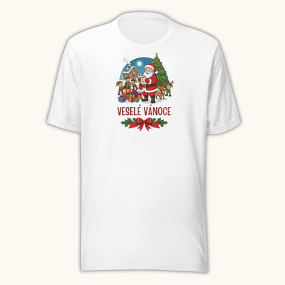 Veselé Vánoce Santa Village – Unisex T-Shirt