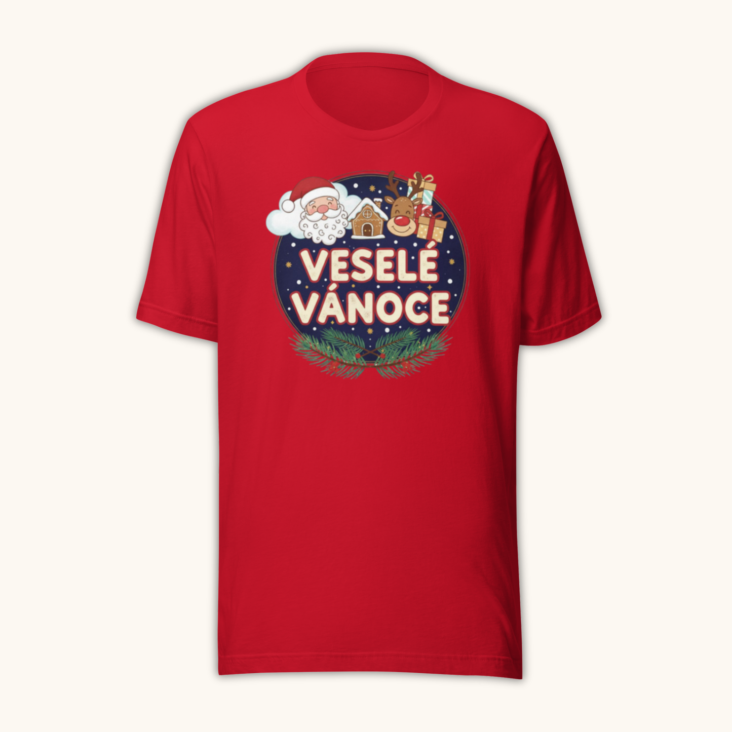 Veselé Vánoce Santa & Gifts – Unisex T-Shirt