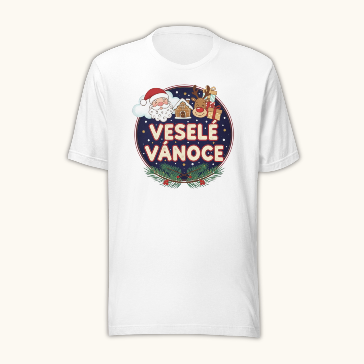 Veselé Vánoce Santa & Gifts – Unisex T-Shirt