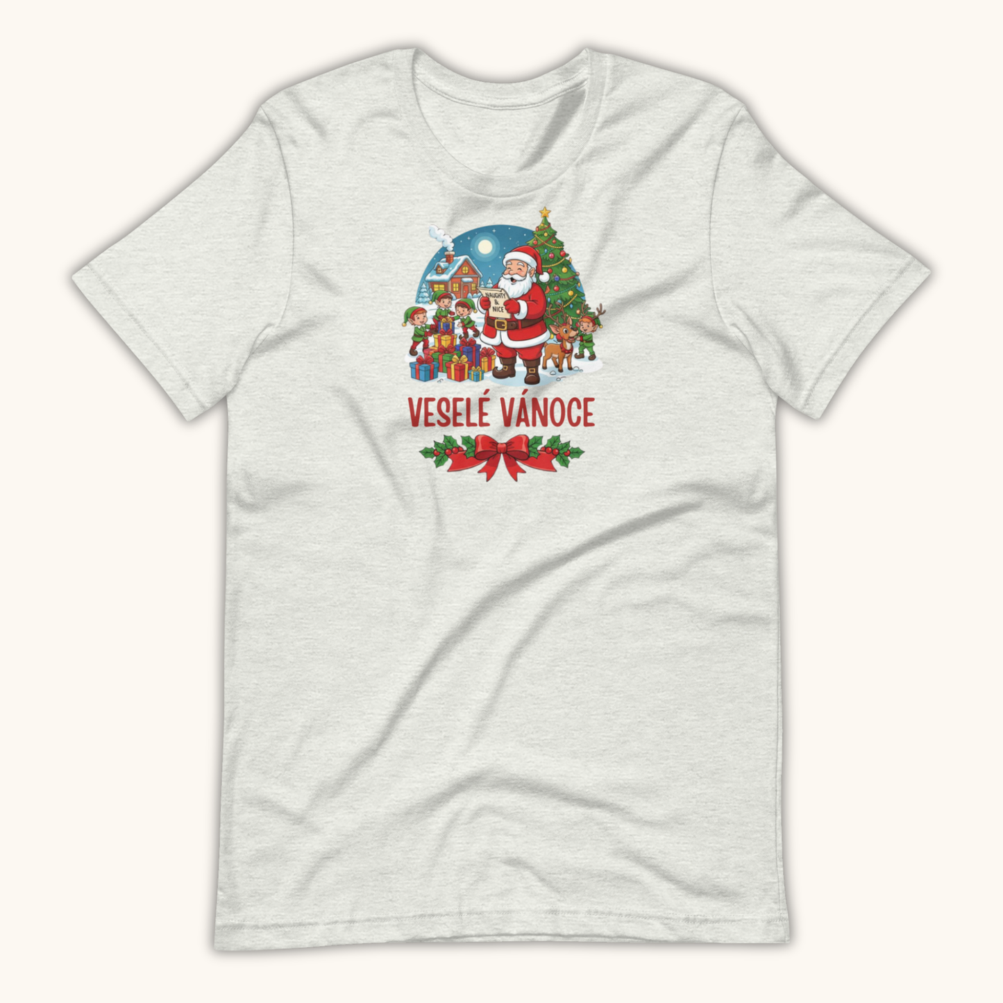 Veselé Vánoce Santa Village – Unisex T-Shirt