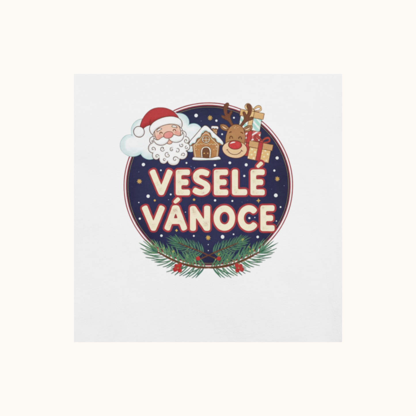 Veselé Vánoce Santa & Gifts – Unisex T-Shirt