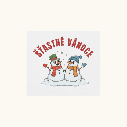 Šťastné Vánoce Snowmen – Women’s T-Shirt
