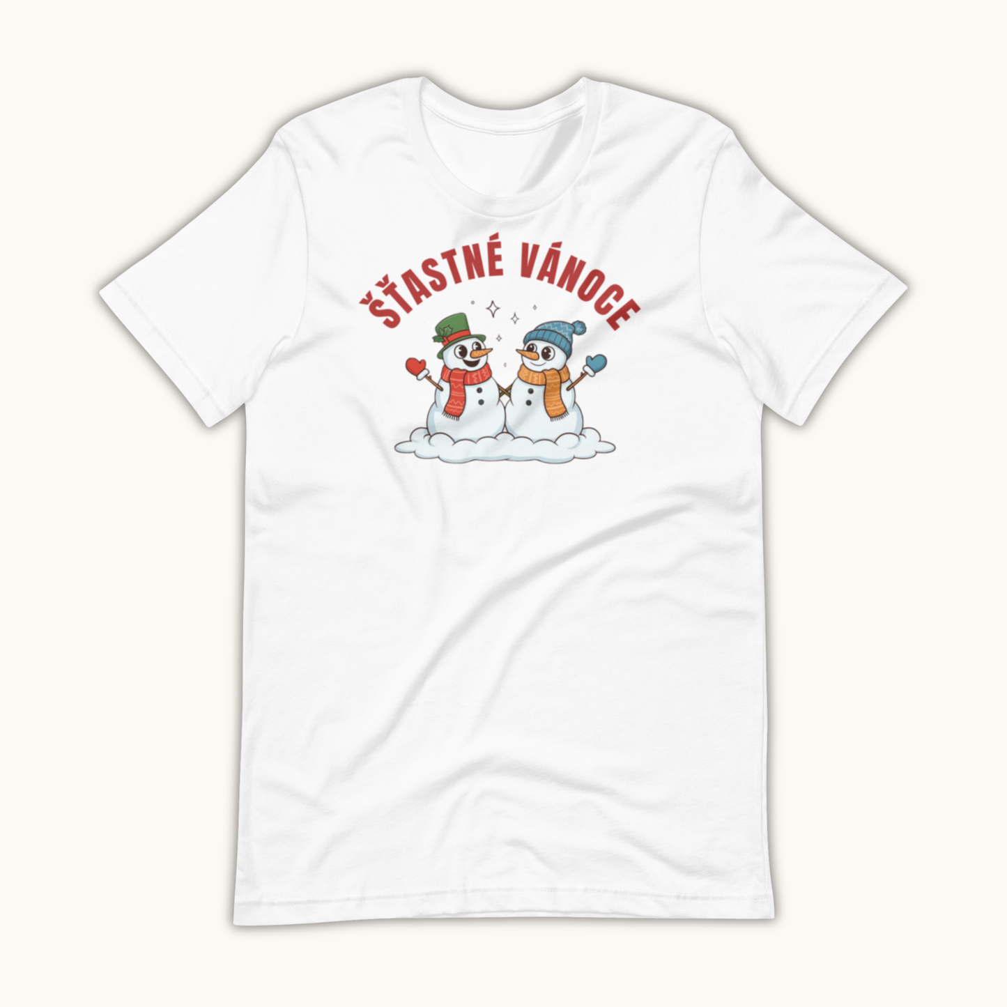 Šťastné Vánoce Snowmen – Women’s T-Shirt