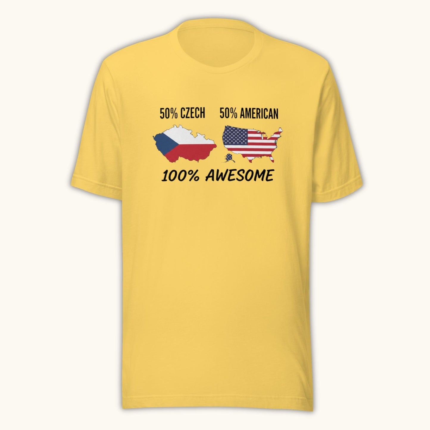 50% Czech 50% American 100% Awesome – Unisex T-Shirt