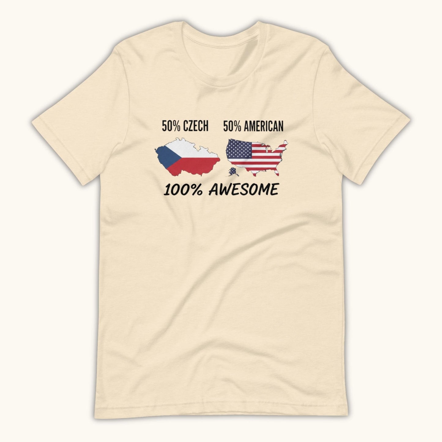50% Czech 50% American 100% Awesome – Unisex T-Shirt