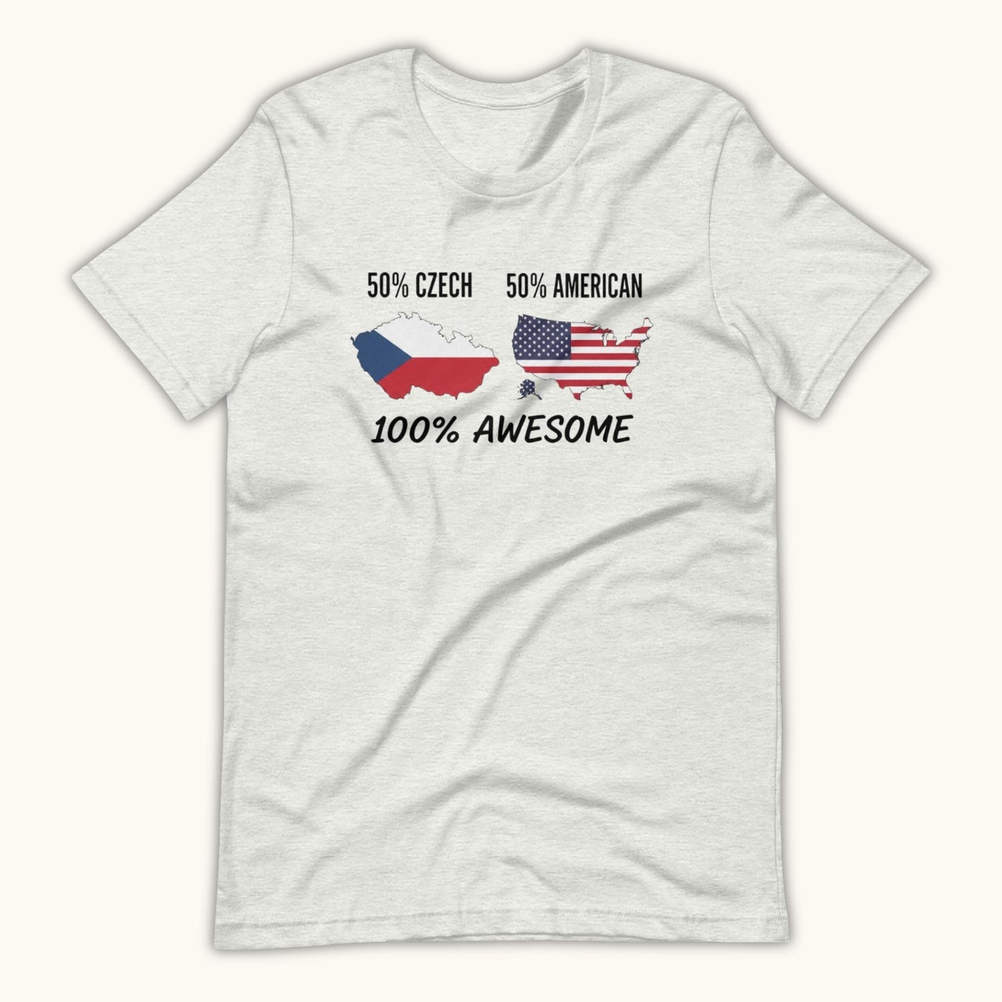 50% Czech 50% American 100% Awesome – Unisex T-Shirt