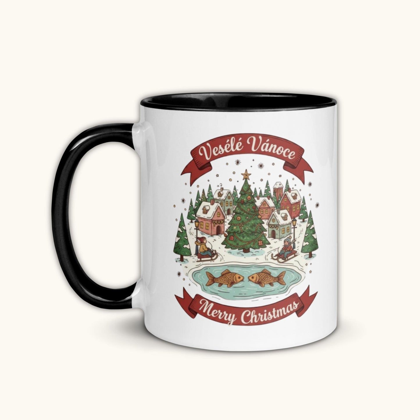 Veselé Vánoce Merry Christmas – Festive Holiday Mug