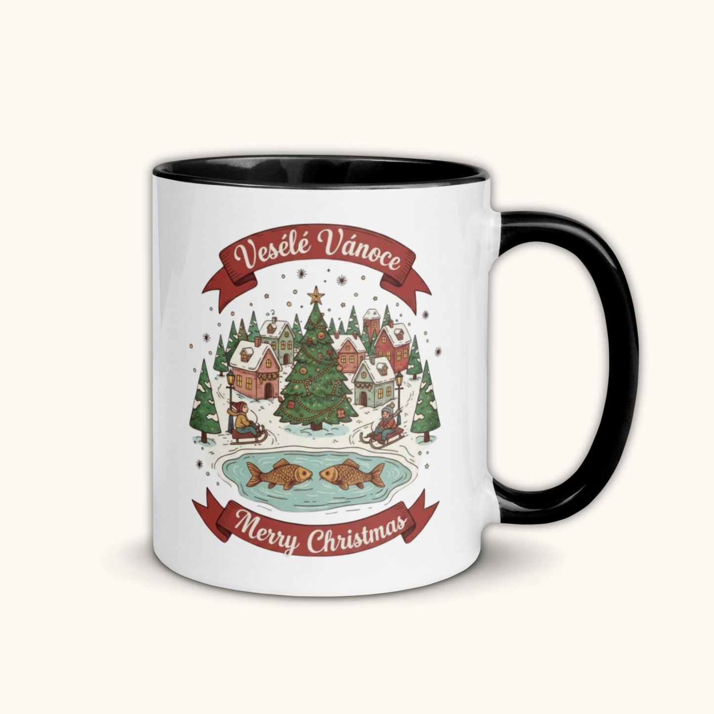 Veselé Vánoce Merry Christmas – Festive Holiday Mug
