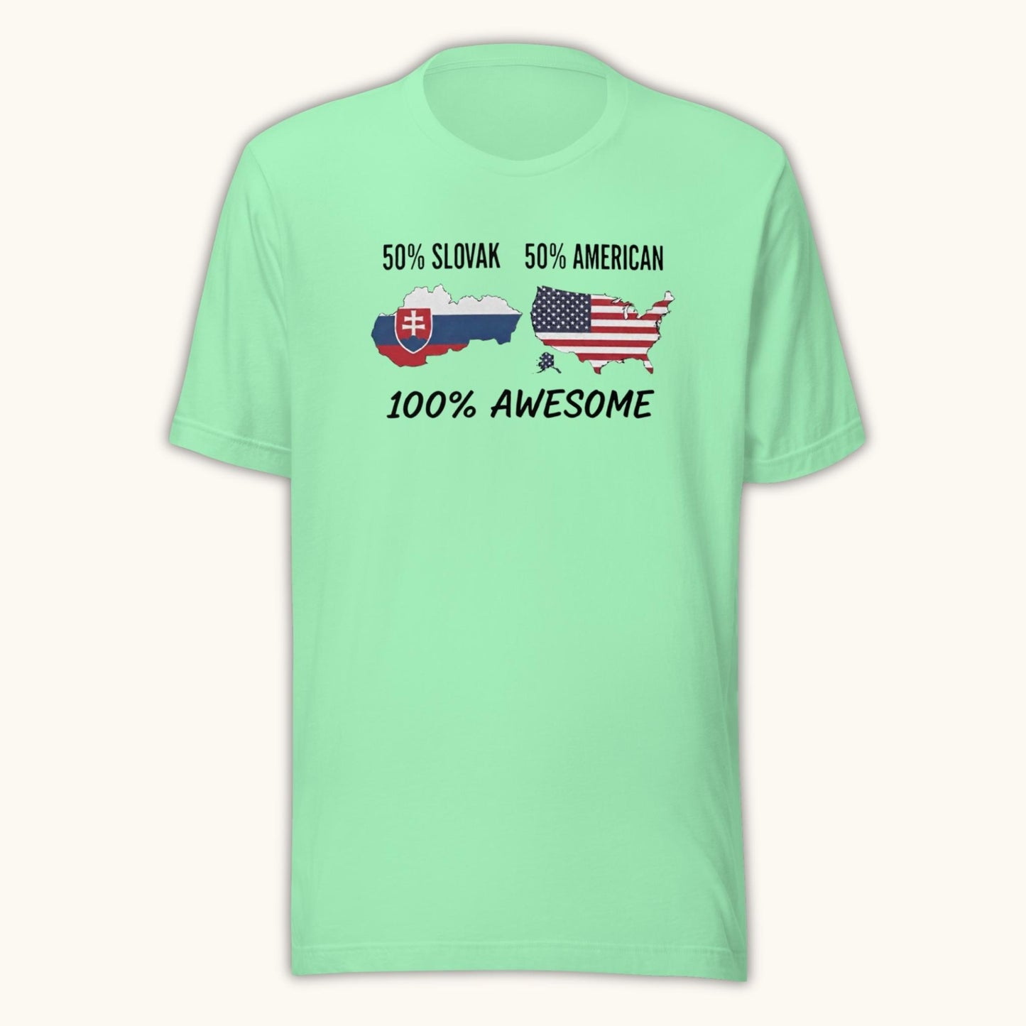 50% Slovak 50% American 100% Awesome – Unisex T-Shirt